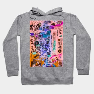 Street Style Art Graffiti NYC Tags Hoodie